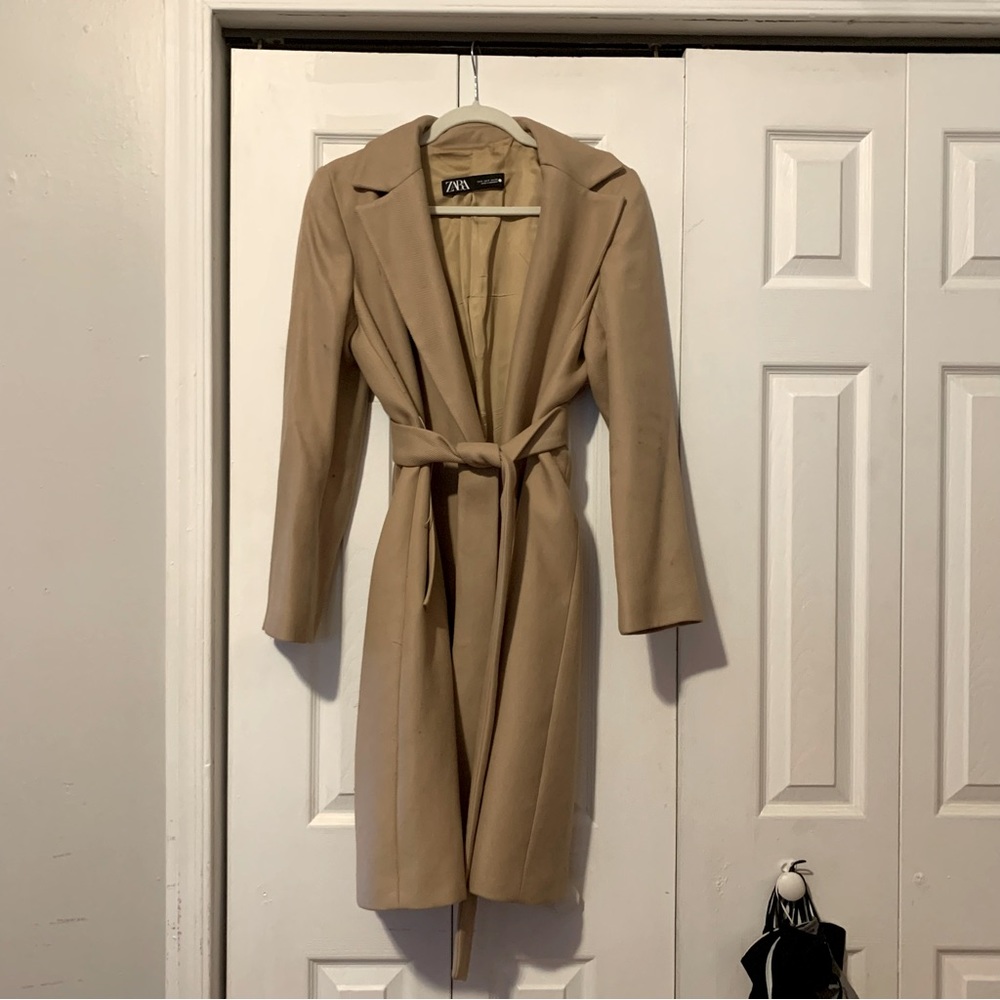 Zara Long Twill Jacket